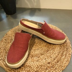 EUC Toms Sunrise canvas mules women’s Size 7.5